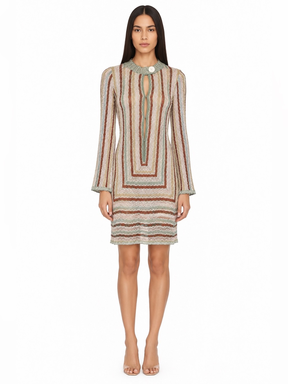 Missoni Metallic Knit Mini Dress IT 40 US Small